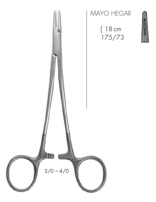 170-73 L-Dent - Mayo-Hegar 18cm