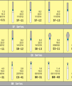 Diamond Dental Burs Colors